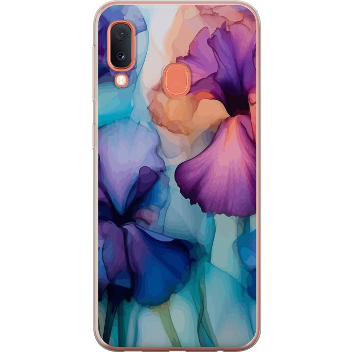 Mobildeksel til Samsung Galaxy A20e med Magiske blomster motiv i gruppen SMARTTELEFON & NETTBRETT / Mobilbeskyttelse / Samsung hos TP E-commerce Nordic AB (A58826)