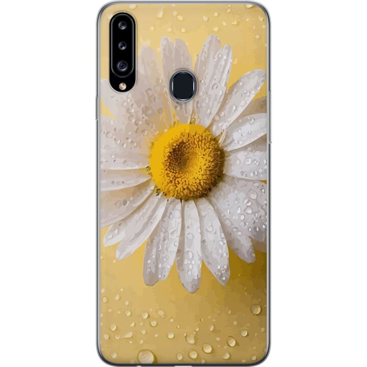 Mobildeksel til Samsung Galaxy A20s med Porselensblomst motiv i gruppen SMARTTELEFON & NETTBRETT / Mobilbeskyttelse / Samsung hos TP E-commerce Nordic AB (A58877)