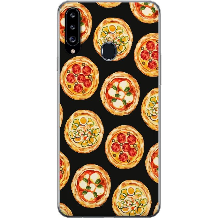 Mobildeksel til Samsung Galaxy A20s med Pizza motiv i gruppen SMARTTELEFON & NETTBRETT / Mobilbeskyttelse / Samsung hos TP E-commerce Nordic AB (A58890)