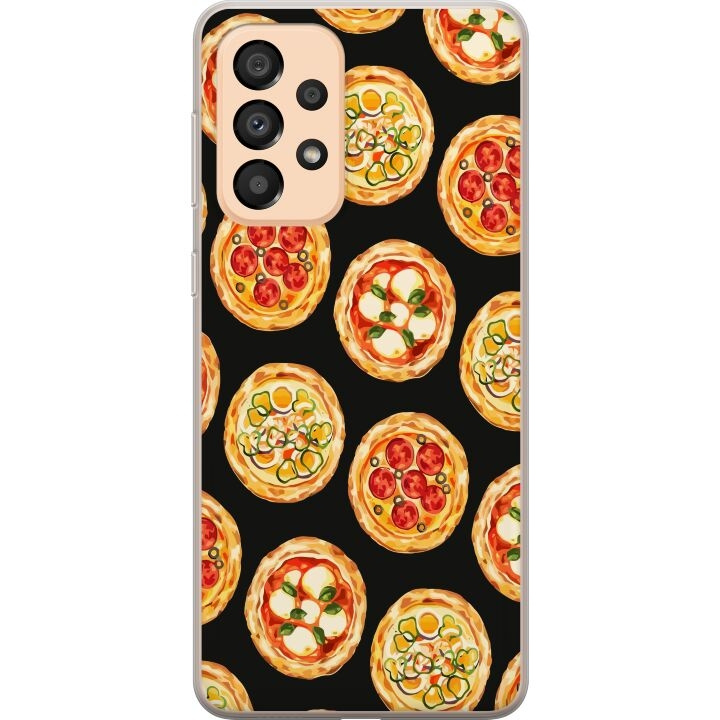 Mobildeksel til Samsung Galaxy A33 5G med Pizza motiv i gruppen SMARTTELEFON & NETTBRETT / Mobilbeskyttelse / Samsung hos TP E-commerce Nordic AB (A59295)