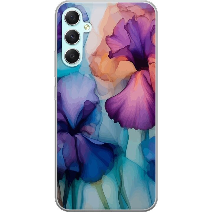 Mobildeksel til Samsung Galaxy A34 med Magiske blomster motiv i gruppen SMARTTELEFON & NETTBRETT / Mobilbeskyttelse / Samsung hos TP E-commerce Nordic AB (A59339)