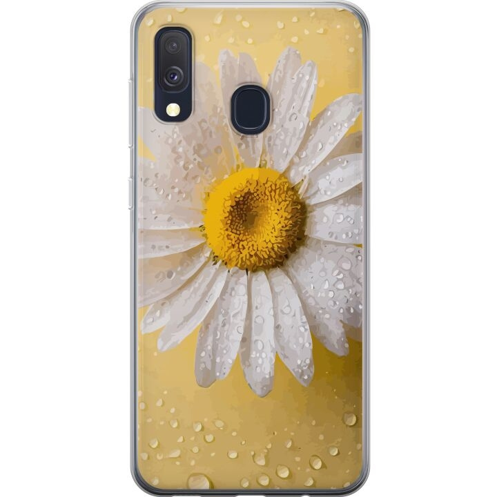 Mobildeksel til Samsung Galaxy A40 med Porselensblomst motiv i gruppen SMARTTELEFON & NETTBRETT / Mobilbeskyttelse / Samsung hos TP E-commerce Nordic AB (A59471)