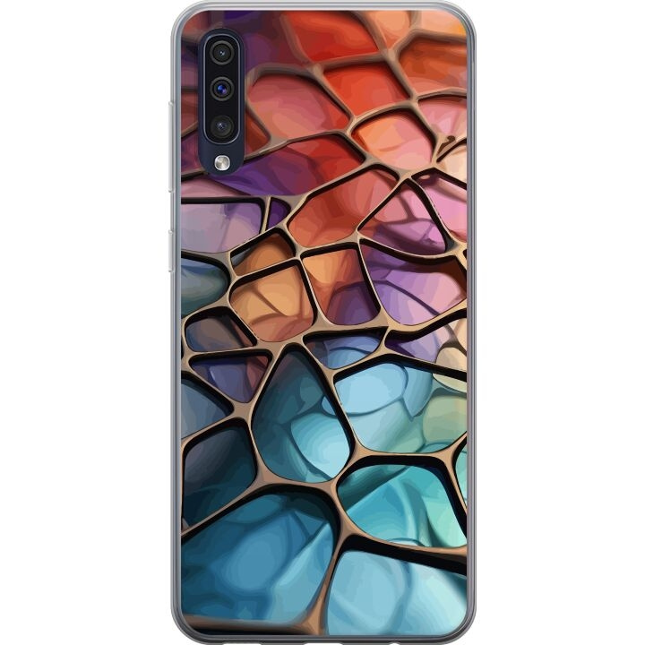 Mobildeksel til Samsung Galaxy A50 med Metalliskt mønster motiv i gruppen SMARTTELEFON & NETTBRETT / Mobilbeskyttelse / Samsung hos TP E-commerce Nordic AB (A59643)