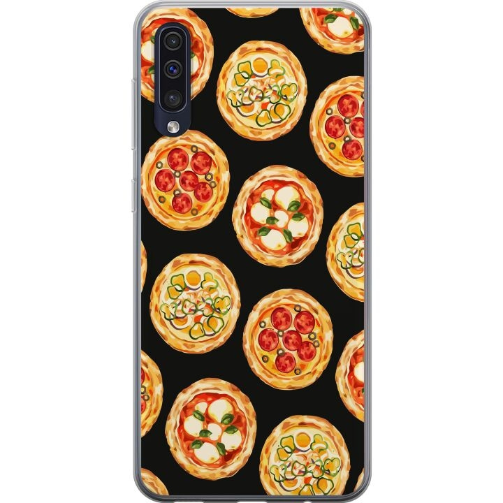 Mobildeksel til Samsung Galaxy A50 med Pizza motiv i gruppen SMARTTELEFON & NETTBRETT / Mobilbeskyttelse / Samsung hos TP E-commerce Nordic AB (A59646)