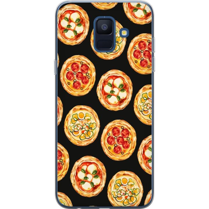 Mobildeksel til Samsung Galaxy A6 (2018) med Pizza motiv i gruppen SMARTTELEFON & NETTBRETT / Mobilbeskyttelse / Samsung hos TP E-commerce Nordic AB (A59997)