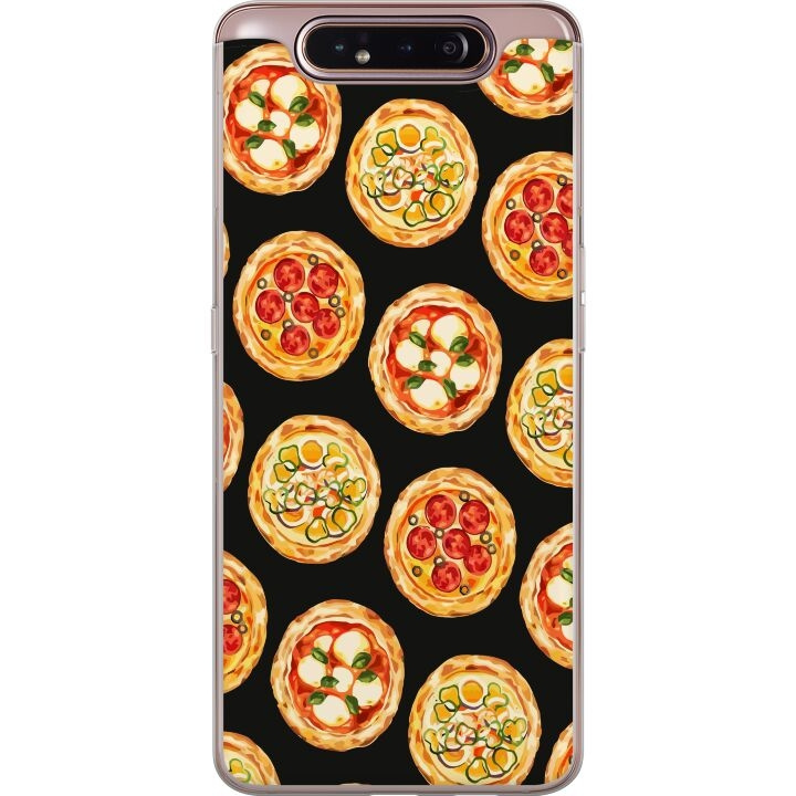 Mobildeksel til Samsung Galaxy A80 med Pizza motiv i gruppen SMARTTELEFON & NETTBRETT / Mobilbeskyttelse / Samsung hos TP E-commerce Nordic AB (A60240)