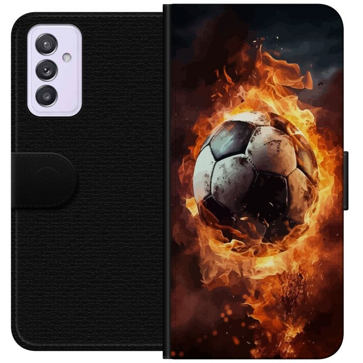 Lommeboketui til Samsung Galaxy A82 5G med Fotball motiv i gruppen SMARTTELEFON & NETTBRETT / Mobilbeskyttelse / Samsung hos TP E-commerce Nordic AB (A60275)