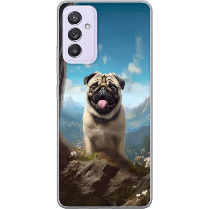 Mobildeksel til Samsung Galaxy A82 5G med Glad Hund motiv i gruppen SMARTTELEFON & NETTBRETT / Mobilbeskyttelse / Samsung hos TP E-commerce Nordic AB (A60299)