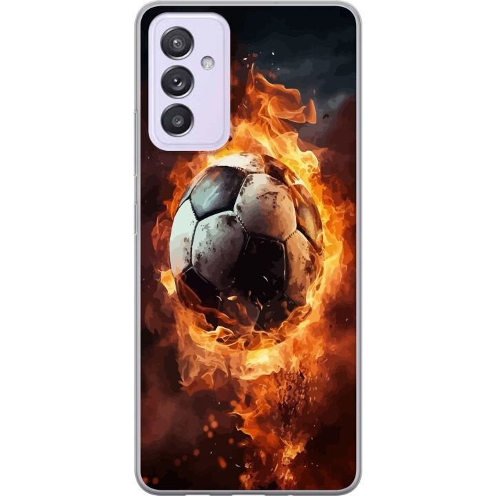 Mobildeksel til Samsung Galaxy A82 5G med Fotball motiv i gruppen SMARTTELEFON & NETTBRETT / Mobilbeskyttelse / Samsung hos TP E-commerce Nordic AB (A60302)