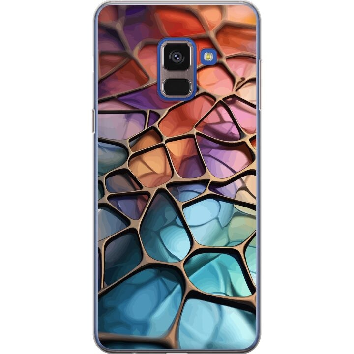 Mobildeksel til Samsung Galaxy A8 (2018) med Metalliskt mønster motiv i gruppen SMARTTELEFON & NETTBRETT / Mobilbeskyttelse / Samsung hos TP E-commerce Nordic AB (A60318)