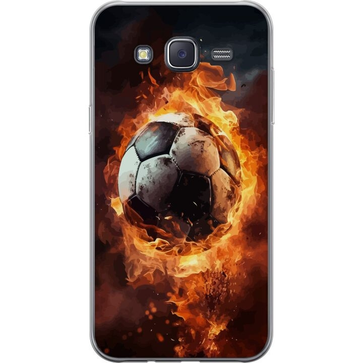 Mobildeksel til Samsung Galaxy J5 med Fotball motiv i gruppen SMARTTELEFON & NETTBRETT / Mobilbeskyttelse / Samsung hos TP E-commerce Nordic AB (A60464)