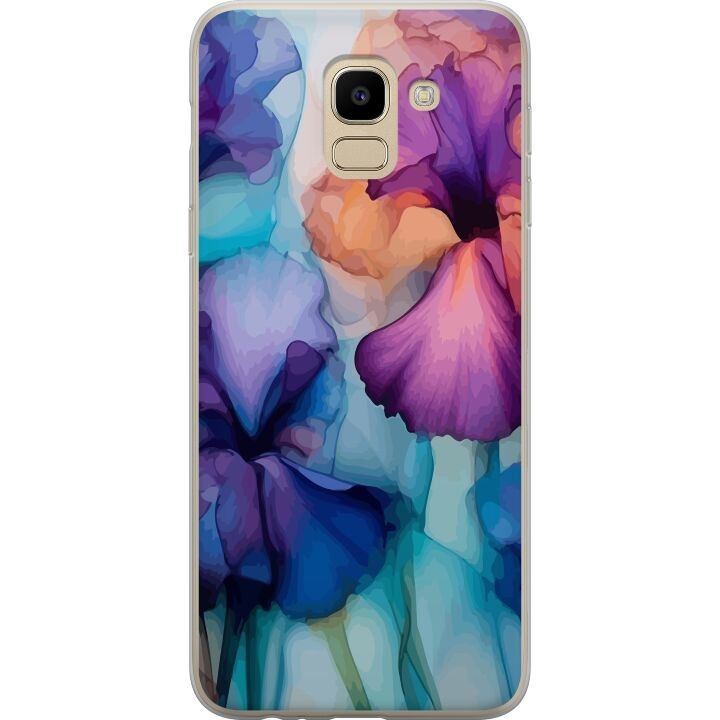 Mobildeksel til Samsung Galaxy J6 med Magiske blomster motiv i gruppen SMARTTELEFON & NETTBRETT / Mobilbeskyttelse / Samsung hos TP E-commerce Nordic AB (A60473)