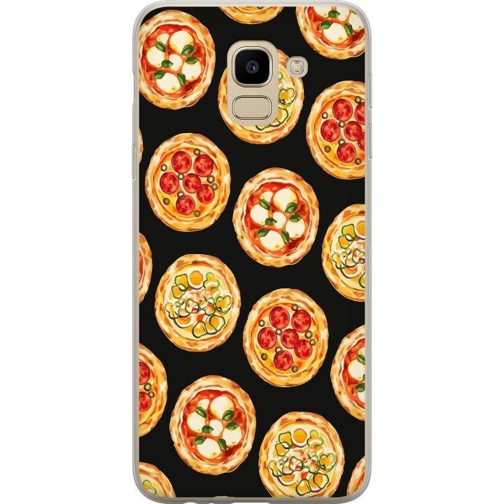 Mobildeksel til Samsung Galaxy J6 med Pizza motiv i gruppen SMARTTELEFON & NETTBRETT / Mobilbeskyttelse / Samsung hos TP E-commerce Nordic AB (A60483)