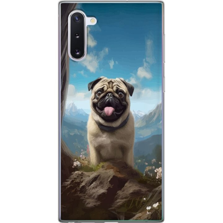 Mobildeksel til Samsung Galaxy Note10 med Glad Hund motiv i gruppen SMARTTELEFON & NETTBRETT / Mobilbeskyttelse / Samsung hos TP E-commerce Nordic AB (A60542)