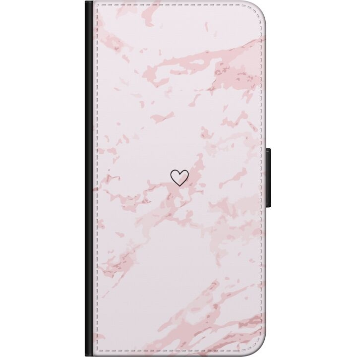 Lommeboketui til Samsung Galaxy Note10 Lite med Rosa Hjerte motiv i gruppen SMARTTELEFON & NETTBRETT / Mobilbeskyttelse / Samsung hos TP E-commerce Nordic AB (A60574)