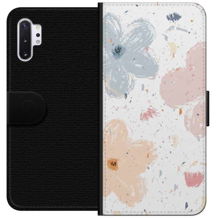 Lommeboketui til Samsung Galaxy Note10+ med Blomster motiv i gruppen SMARTTELEFON & NETTBRETT / Mobilbeskyttelse / Samsung hos TP E-commerce Nordic AB (A60590)