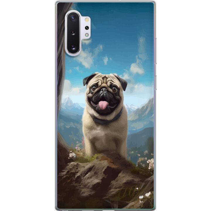 Mobildeksel til Samsung Galaxy Note10+ med Glad Hund motiv i gruppen SMARTTELEFON & NETTBRETT / Mobilbeskyttelse / Samsung hos TP E-commerce Nordic AB (A60623)