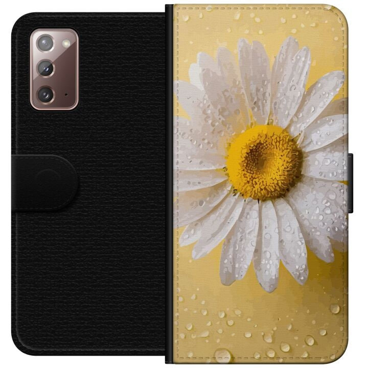 Lommeboketui til Samsung Galaxy Note20 med Porselensblomst motiv i gruppen SMARTTELEFON & NETTBRETT / Mobilbeskyttelse / Samsung hos TP E-commerce Nordic AB (A60632)