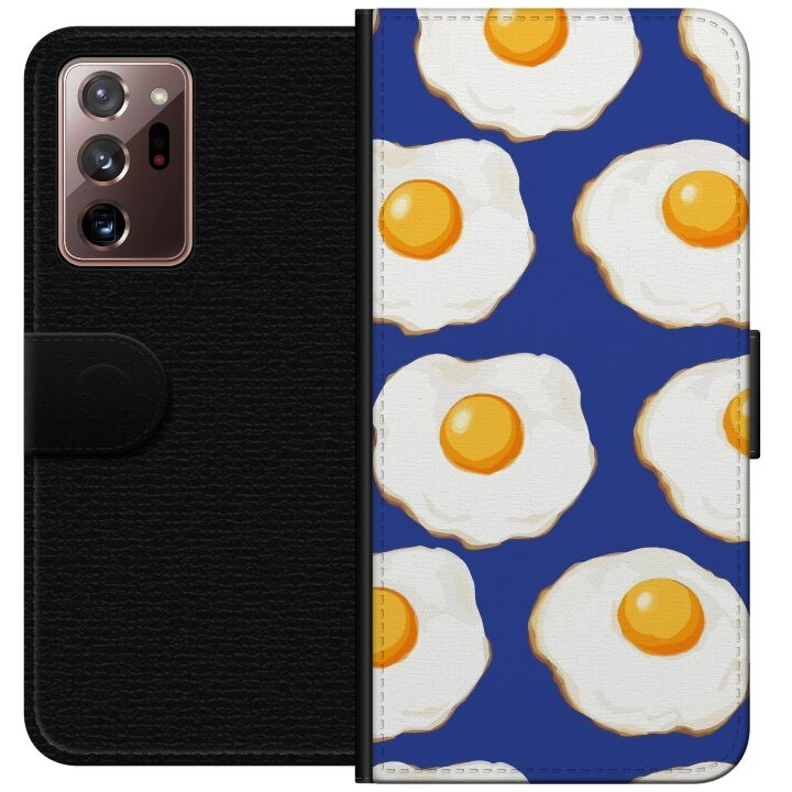 Lommeboketui til Samsung Galaxy Note20 Ultra med Stekte egg motiv i gruppen SMARTTELEFON & NETTBRETT / Mobilbeskyttelse / Samsung hos TP E-commerce Nordic AB (A60692)