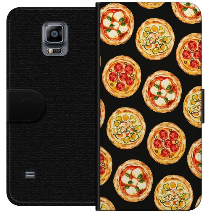 Lommeboketui til Samsung Galaxy Note 4 med Pizza motiv i gruppen SMARTTELEFON & NETTBRETT / Mobilbeskyttelse / Samsung hos TP E-commerce Nordic AB (A60753)