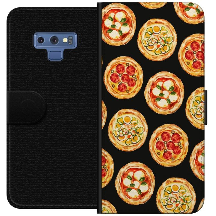 Lommeboketui til Samsung Galaxy Note9 med Pizza motiv i gruppen SMARTTELEFON & NETTBRETT / Mobilbeskyttelse / Samsung hos TP E-commerce Nordic AB (A60780)