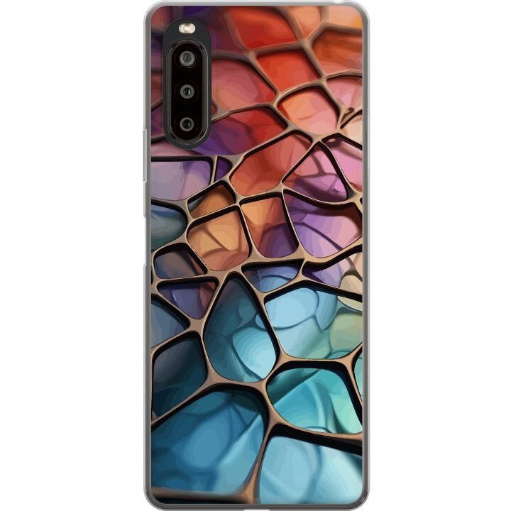 Mobildeksel til Sony Xperia 10 II med Metalliskt mønster motiv i gruppen SMARTTELEFON & NETTBRETT / Mobilbeskyttelse / Sony hos TP E-commerce Nordic AB (A60885)