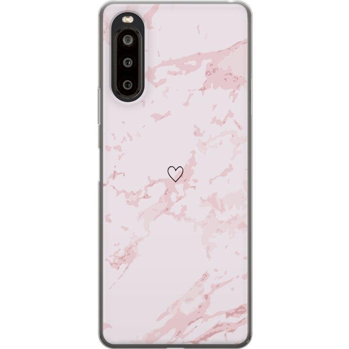 Mobildeksel til Sony Xperia 10 II med Rosa Hjerte motiv i gruppen SMARTTELEFON & NETTBRETT / Mobilbeskyttelse / Sony hos TP E-commerce Nordic AB (A60898)