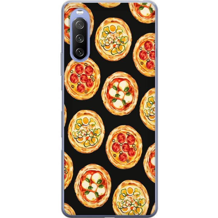 Mobildeksel til Sony Xperia 10 III med Pizza motiv i gruppen SMARTTELEFON & NETTBRETT / Mobilbeskyttelse / Sony hos TP E-commerce Nordic AB (A60942)