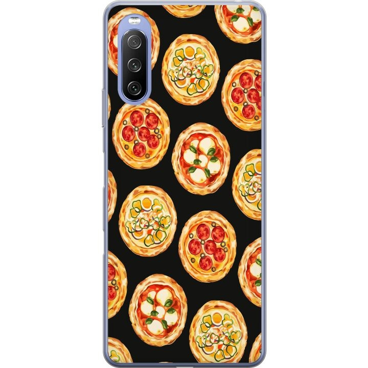 Mobildeksel til Sony Xperia 10 III Lite med Pizza motiv i gruppen SMARTTELEFON & NETTBRETT / Mobilbeskyttelse / Sony hos TP E-commerce Nordic AB (A60969)