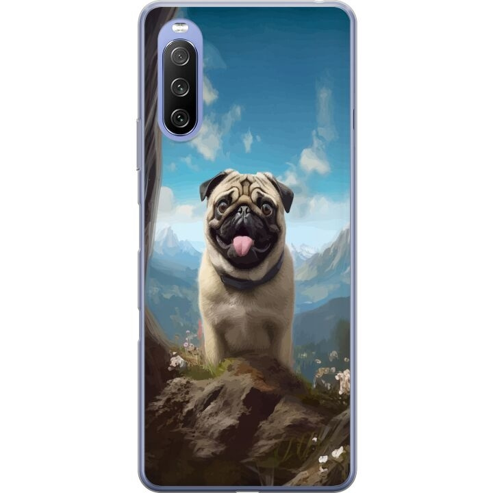 Mobildeksel til Sony Xperia 10 III Lite med Glad Hund motiv i gruppen SMARTTELEFON & NETTBRETT / Mobilbeskyttelse / Sony hos TP E-commerce Nordic AB (A60974)