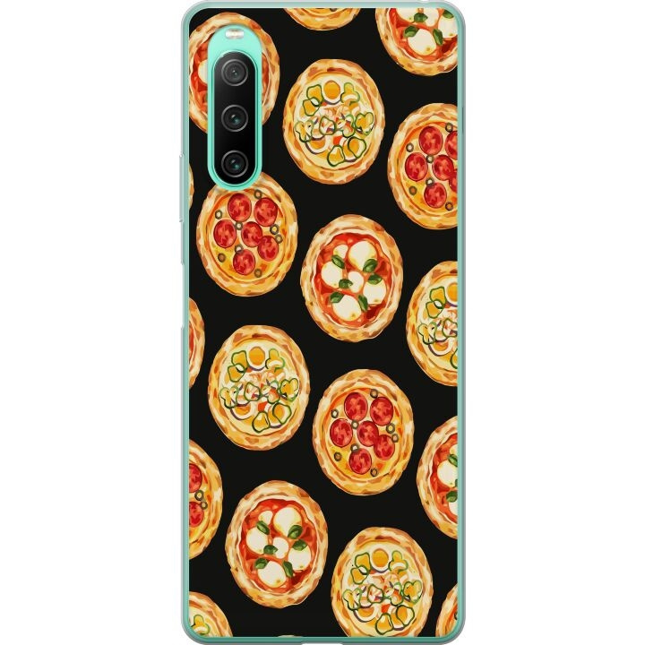 Mobildeksel til Sony Xperia 10 IV med Pizza motiv i gruppen SMARTTELEFON & NETTBRETT / Mobilbeskyttelse / Sony hos TP E-commerce Nordic AB (A61023)