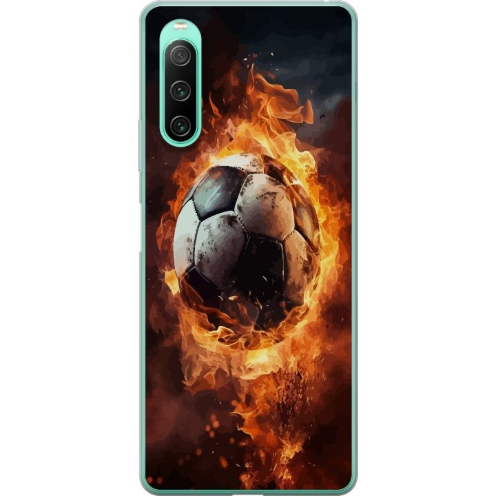 Mobildeksel til Sony Xperia 10 IV med Fotball motiv i gruppen SMARTTELEFON & NETTBRETT / Mobilbeskyttelse / Sony hos TP E-commerce Nordic AB (A61031)