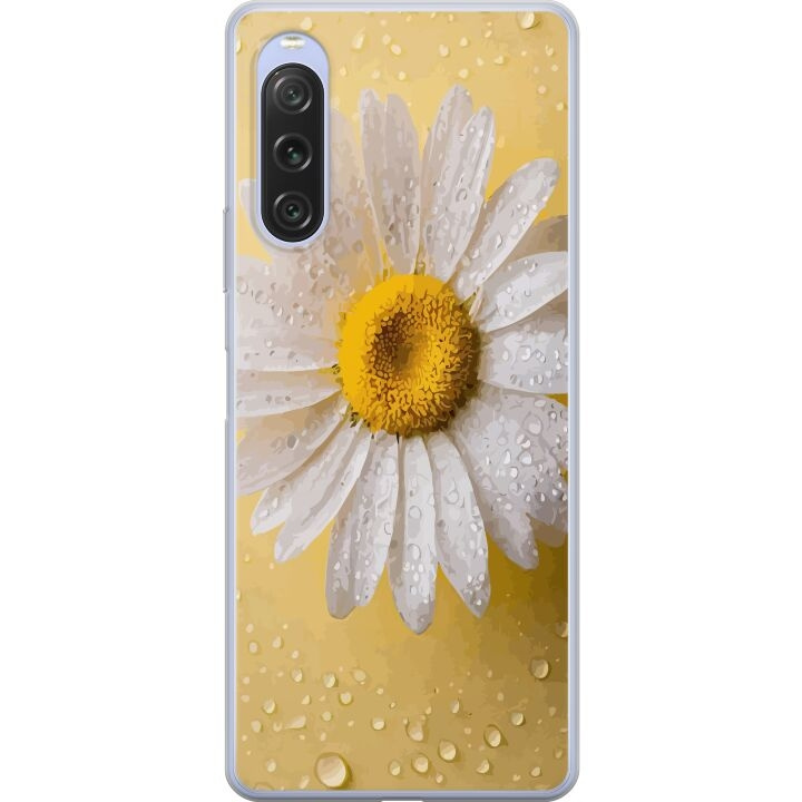 Mobildeksel til Sony Xperia 10 V med Porselensblomst motiv i gruppen SMARTTELEFON & NETTBRETT / Mobilbeskyttelse / Sony hos TP E-commerce Nordic AB (A61064)