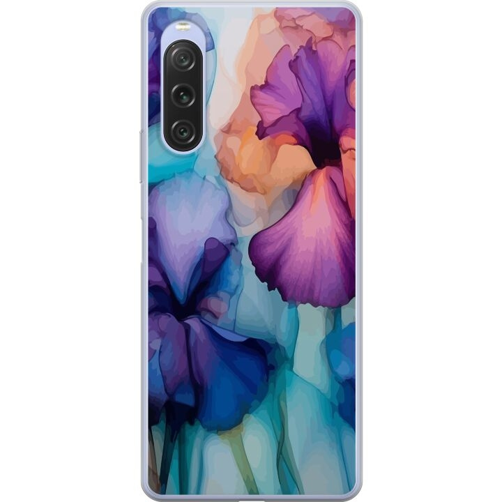 Mobildeksel til Sony Xperia 10 V med Magiske blomster motiv i gruppen SMARTTELEFON & NETTBRETT / Mobilbeskyttelse / Sony hos TP E-commerce Nordic AB (A61067)