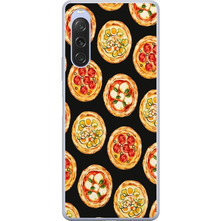 Mobildeksel til Sony Xperia 10 V med Pizza motiv i gruppen SMARTTELEFON & NETTBRETT / Mobilbeskyttelse / Sony hos TP E-commerce Nordic AB (A61077)