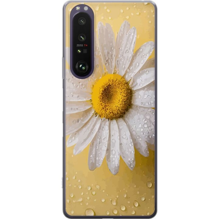 Mobildeksel til Sony Xperia 1 III med Porselensblomst motiv i gruppen SMARTTELEFON & NETTBRETT / Mobilbeskyttelse / Sony hos TP E-commerce Nordic AB (A61199)