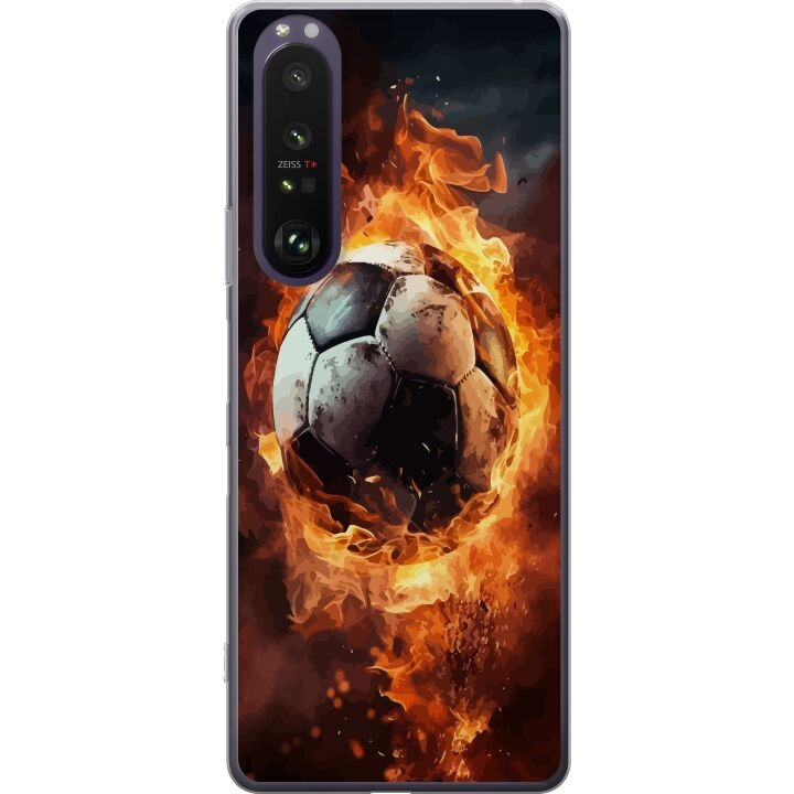 Mobildeksel til Sony Xperia 1 III med Fotball motiv i gruppen SMARTTELEFON & NETTBRETT / Mobilbeskyttelse / Sony hos TP E-commerce Nordic AB (A61220)