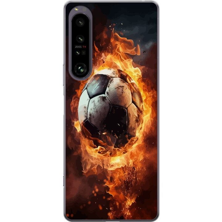 Mobildeksel til Sony Xperia 1 IV med Fotball motiv i gruppen SMARTTELEFON & NETTBRETT / Mobilbeskyttelse / Sony hos TP E-commerce Nordic AB (A61274)