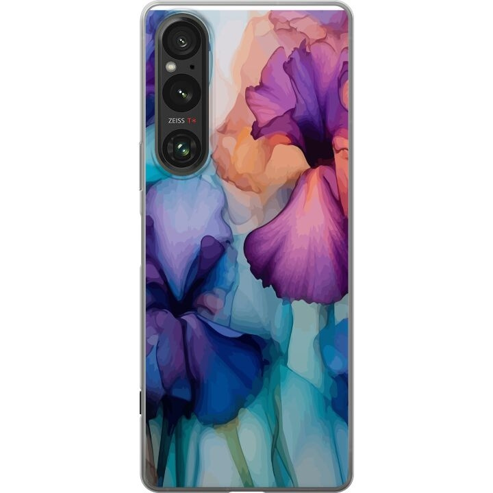 Mobildeksel til Sony Xperia 1 V med Magiske blomster motiv i gruppen SMARTTELEFON & NETTBRETT / Mobilbeskyttelse / Sony hos TP E-commerce Nordic AB (A61310)