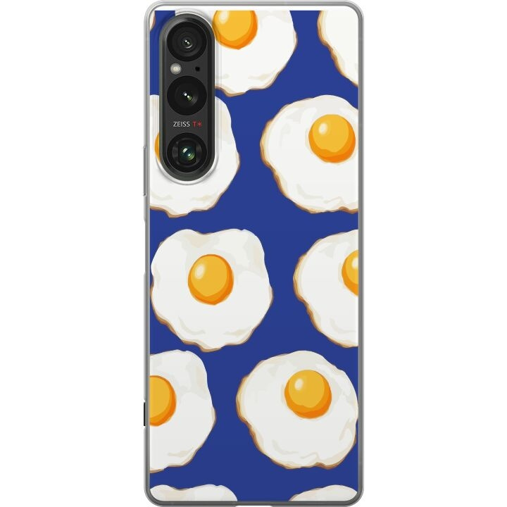 Mobildeksel til Sony Xperia 1 V med Stekte egg motiv i gruppen SMARTTELEFON & NETTBRETT / Mobilbeskyttelse / Sony hos TP E-commerce Nordic AB (A61313)