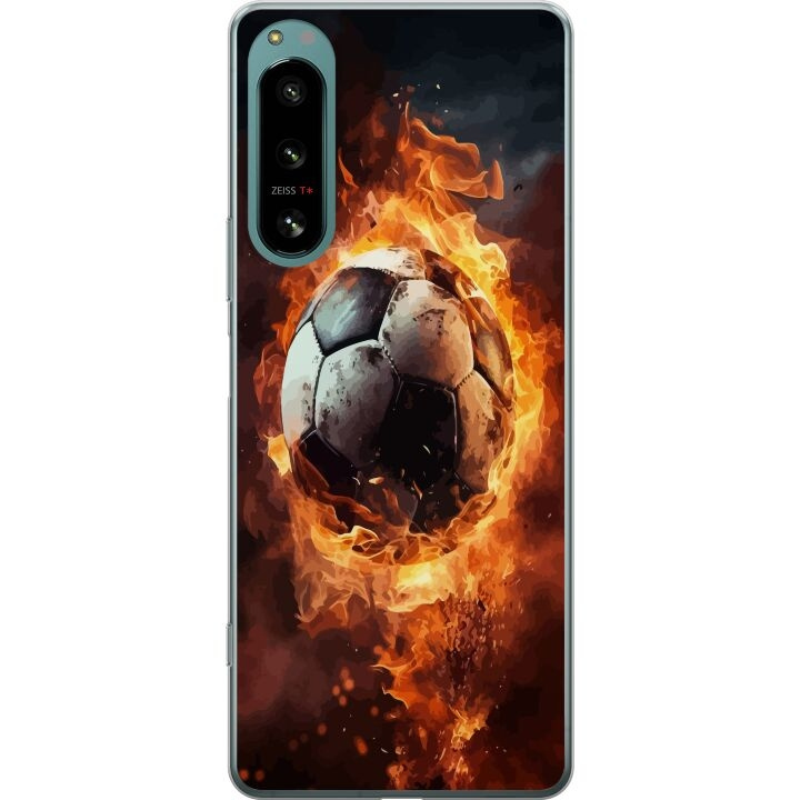 Mobildeksel til Sony Xperia 5 IV med Fotball motiv i gruppen SMARTTELEFON & NETTBRETT / Mobilbeskyttelse / Sony hos TP E-commerce Nordic AB (A61517)