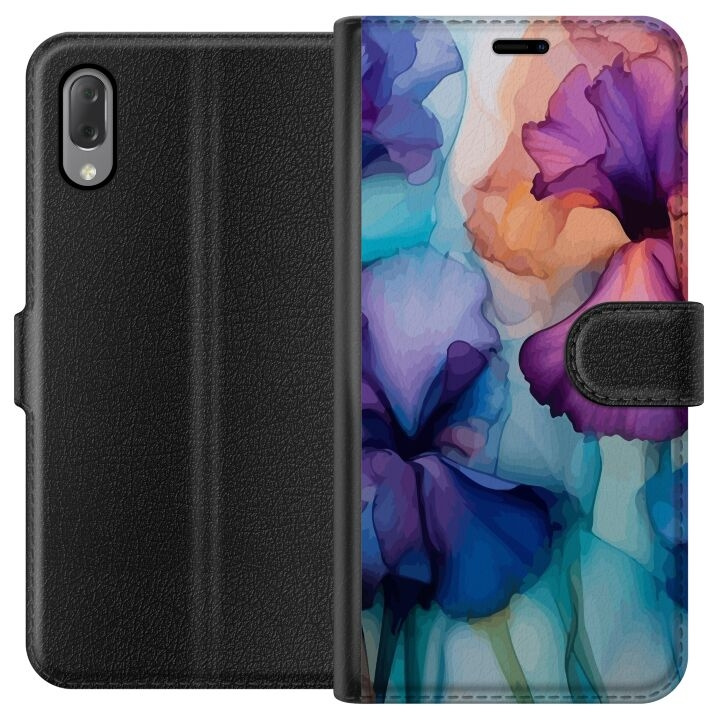 Lommeboketui til Sony Xperia L3 med Magiske blomster motiv i gruppen SMARTTELEFON & NETTBRETT / Mobilbeskyttelse / Sony hos TP E-commerce Nordic AB (A61607)