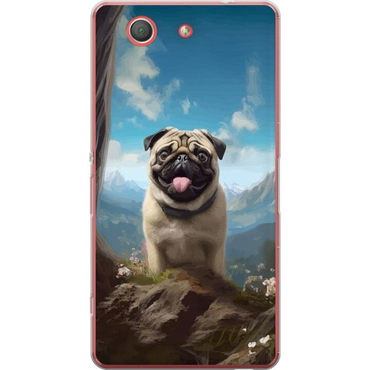 Mobildeksel til Sony Xperia Z3 Compact med Glad Hund motiv i gruppen SMARTTELEFON & NETTBRETT / Mobilbeskyttelse / Sony hos TP E-commerce Nordic AB (A61784)