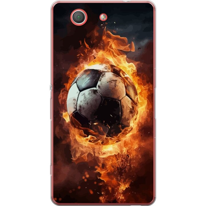 Mobildeksel til Sony Xperia Z3 Compact med Fotball motiv i gruppen SMARTTELEFON & NETTBRETT / Mobilbeskyttelse / Sony hos TP E-commerce Nordic AB (A61787)