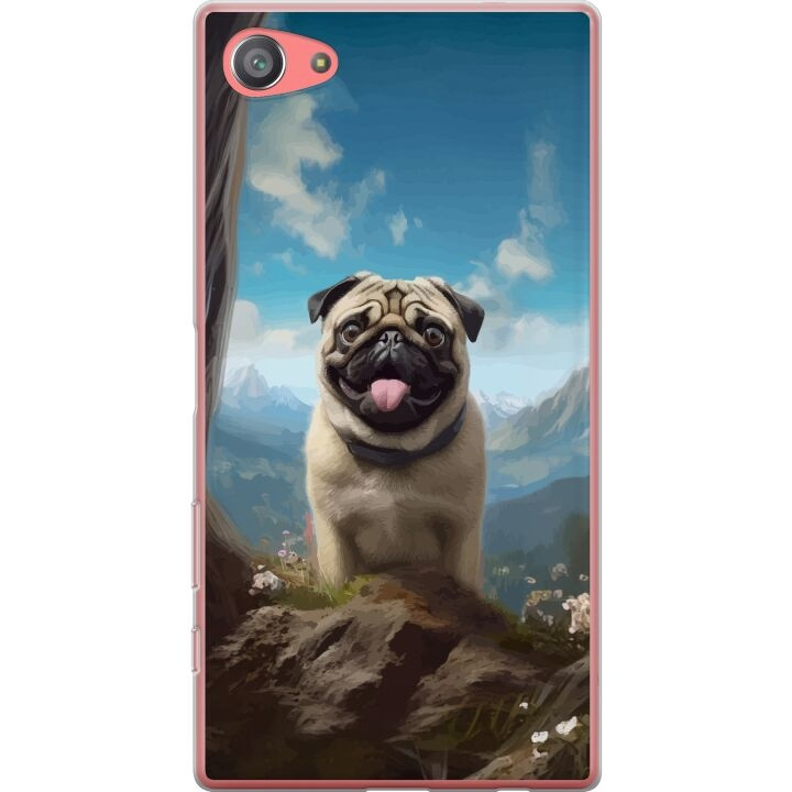 Mobildeksel til Sony Xperia Z5 Compact med Glad Hund motiv i gruppen SMARTTELEFON & NETTBRETT / Mobilbeskyttelse / Sony hos TP E-commerce Nordic AB (A61811)