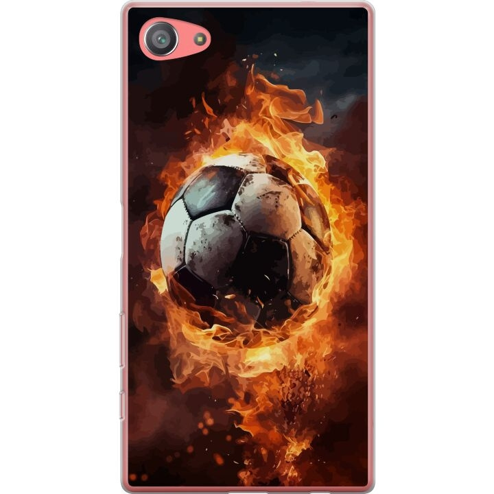 Mobildeksel til Sony Xperia Z5 Compact med Fotball motiv i gruppen SMARTTELEFON & NETTBRETT / Mobilbeskyttelse / Sony hos TP E-commerce Nordic AB (A61814)