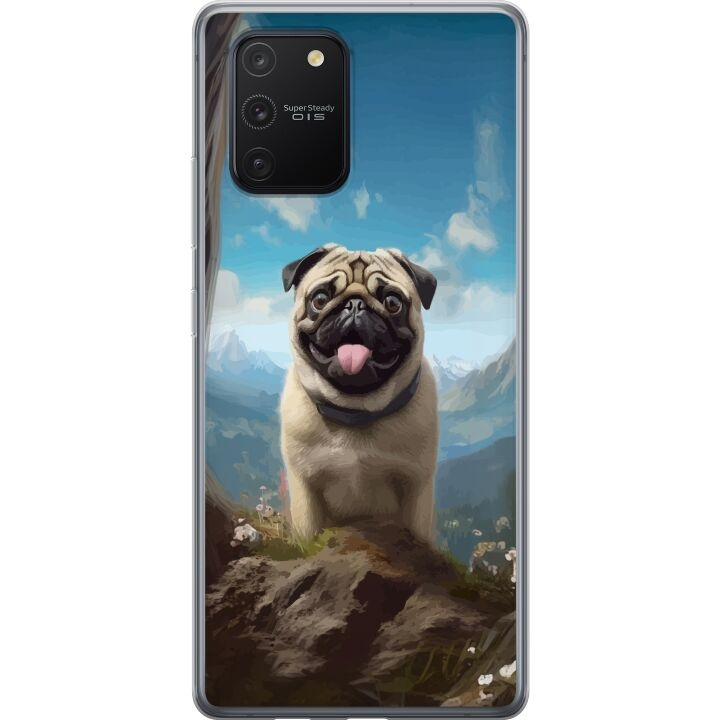 Mobildeksel til Samsung Galaxy S10 Lite med Glad Hund motiv i gruppen SMARTTELEFON & NETTBRETT / Mobilbeskyttelse / Samsung hos TP E-commerce Nordic AB (A61973)