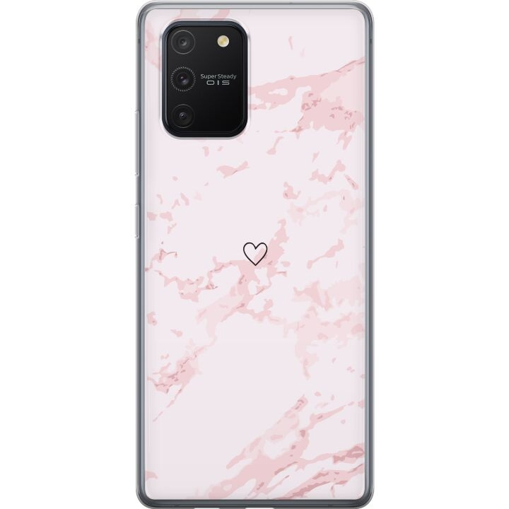 Mobildeksel til Samsung Galaxy S10 Lite med Rosa Hjerte motiv i gruppen SMARTTELEFON & NETTBRETT / Mobilbeskyttelse / Samsung hos TP E-commerce Nordic AB (A61978)