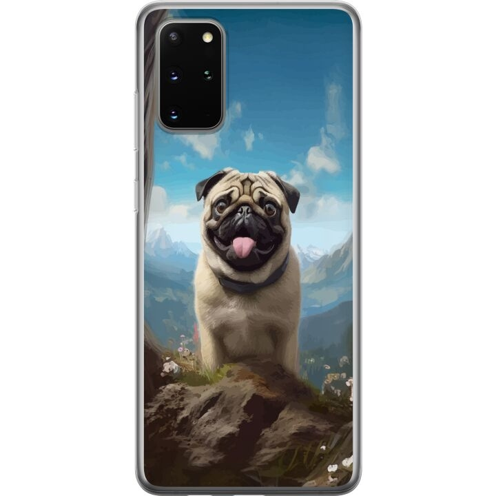 Mobildeksel til Samsung Galaxy S20+ med Glad Hund motiv i gruppen SMARTTELEFON & NETTBRETT / Mobilbeskyttelse / Samsung hos TP E-commerce Nordic AB (A62189)