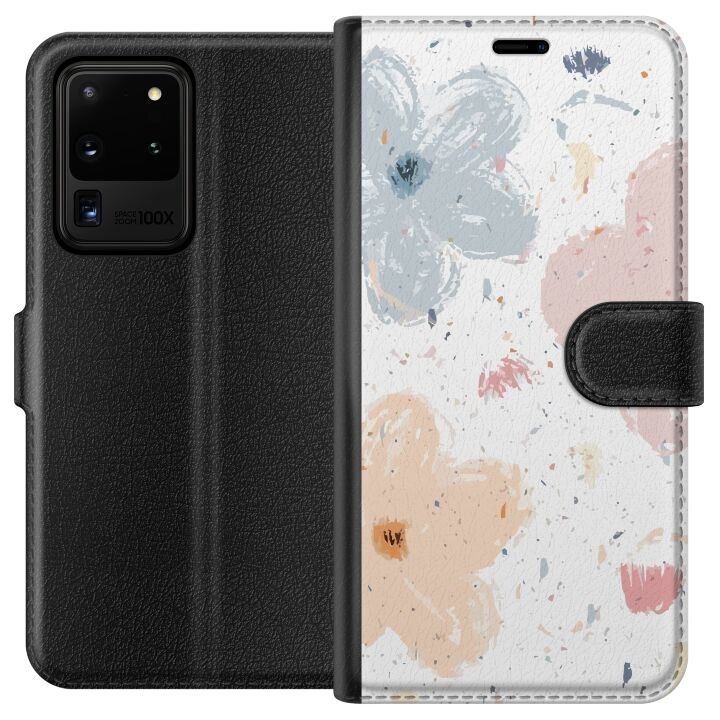 Lommeboketui til Samsung Galaxy S20 Ultra med Blomster motiv i gruppen SMARTTELEFON & NETTBRETT / Mobilbeskyttelse / Samsung hos TP E-commerce Nordic AB (A62210)